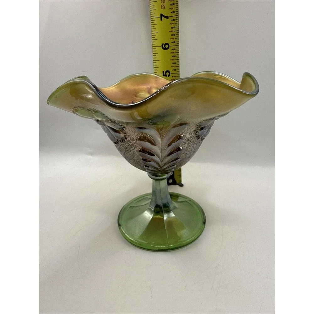 Northwood Daisy And Plume Carnival Glass Vintage